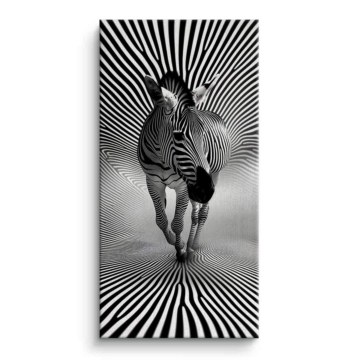 Zèbre optical illusion - tableau sur toile