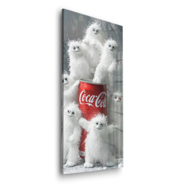 Eisbären inspiriert von Coca-Cola - Acrylglasbild