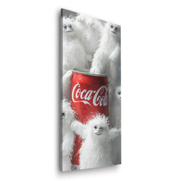 Eisbären inspiriert von Coca-Cola - Dibond-Bild matt