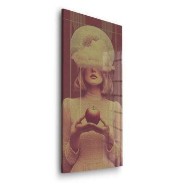 Surreal Apple Dream Woman Acrylic Glass Art