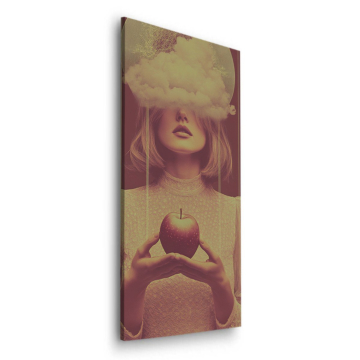 Surreal Apple Dream Woman Dibond Matt Art
