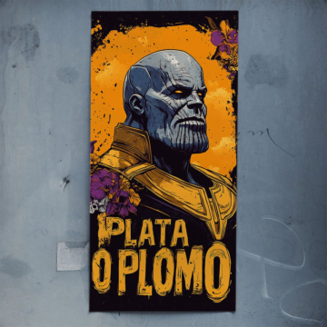 Plata o Plomo inspiriert von Thanos - Poster