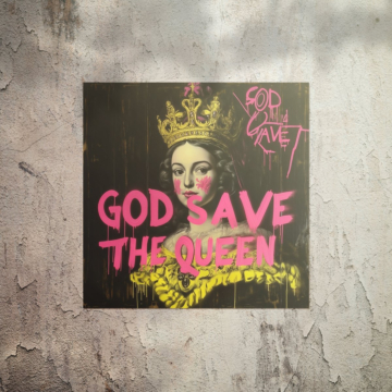 Punk inspirado en la reina Isabel - póster
