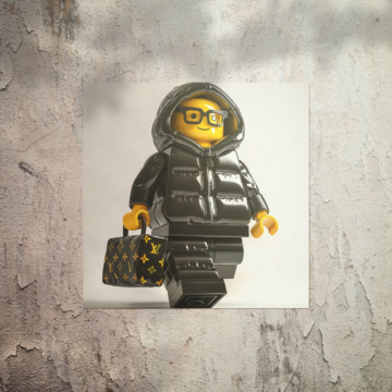 Lego Inspired Luxury Figure Poster Art