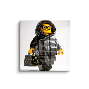 Lego Inspired Luxury Figure PVC Gloss Art