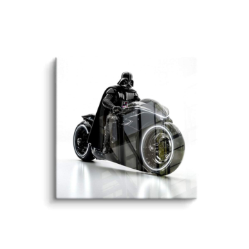 Black Motorcycle Rider PVC Gloss Art