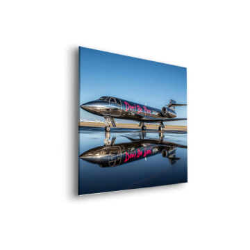Private Jet reflejo - cuadro Dibond mate