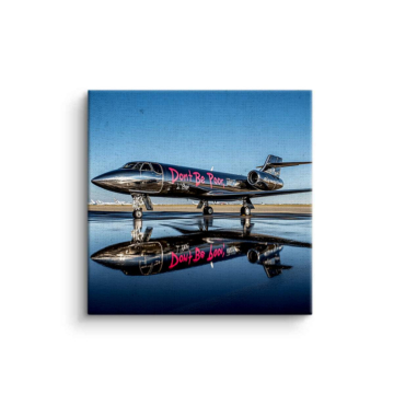 Private Jet reflejo - cuadro en lienzo