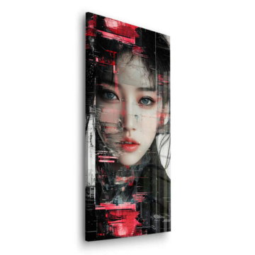 Glitch-Schönheitsporträt - Acrylglasbild