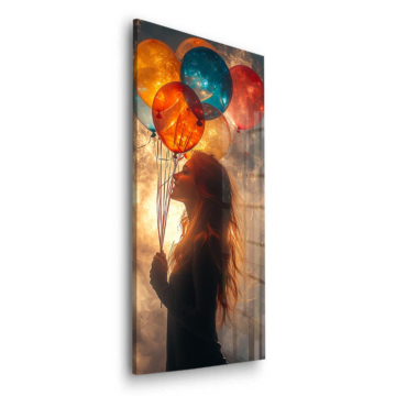 Ballonmädchen im Traum - Acrylglasbild
