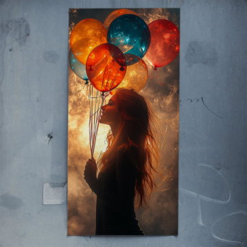 Ballonmädchen im Traum - Poster