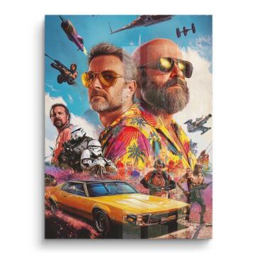Plakat inspirowany Fear i Loathing - obraz na PVC z połyskiem
