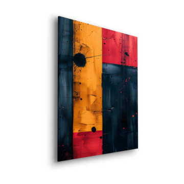 Abstraction en blocs de couleur - tableau Dibond mat