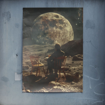 Lune dining surréaliste - poster