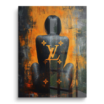 Tatouage back inspiré de Louis Vuitton - tableau PVC brillant