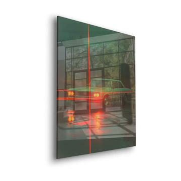 Ford Mustang Retro Glow Acrylic Glass Art