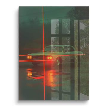 Ford Mustang Retro Glow PVC Gloss Art