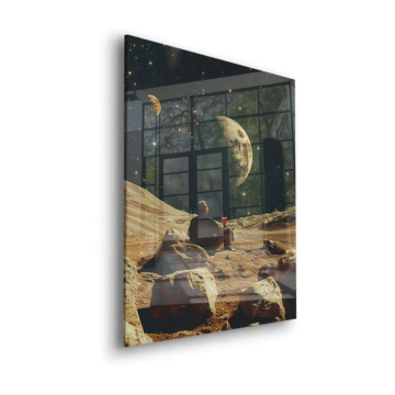 Lunar Desert Landscape Acrylic Glass Art