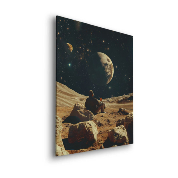 Paisaje lunar del desierto - cuadro Dibond mate