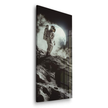 Astronautischer Mondspaziergänger - Acrylglasbild