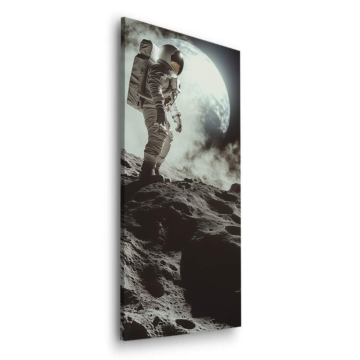 Astronautischer Mondspaziergänger - Dibond-Bild matt
