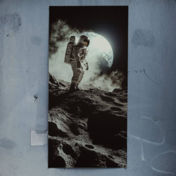 Astronautischer Mondspaziergänger - Poster
