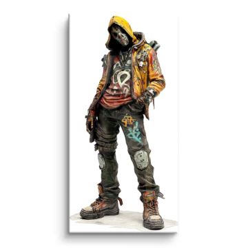 Urban Hooded Rebel PVC Gloss Art