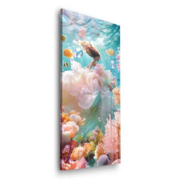 Florale Unterwasser-Traumlandschaft - Acrylglasbild