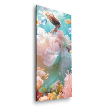 Florale Unterwasser-Traumlandschaft - Dibond-Bild matt