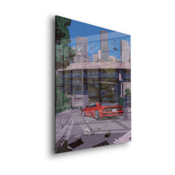 Ferrari Urban Drift Acrylic Glass Art
