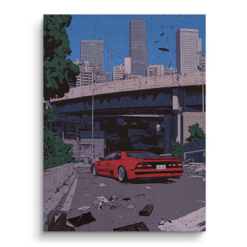 Ferrari Urban Drift Canvas Art