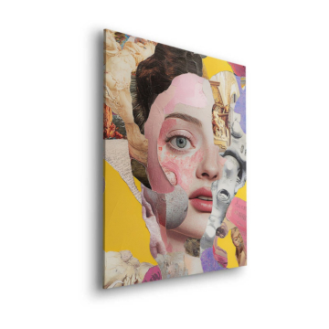 Collage de beauté fragmentée - tableau Dibond mat