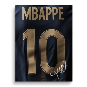 Mbappe Inspired Jersey Canvas Art