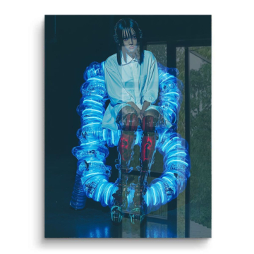 Neon Cyborg Throne PVC Gloss Art