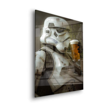 Star Wars Inspired Stormtrooper Beer Acrylic Glass Art