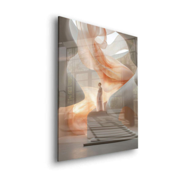 Dreamlike Canyon Stairway Acrylic Glass Art