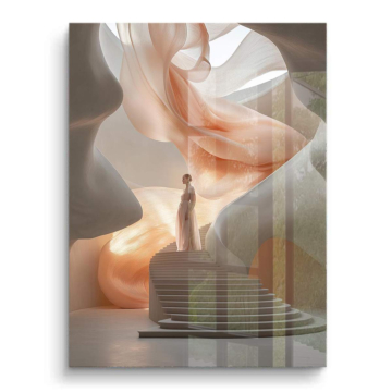 Dreamlike Canyon Stairway PVC Gloss Art
