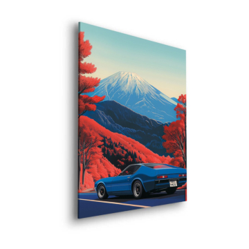 Ford Mustang Mount Fuji Dibond Matt Art