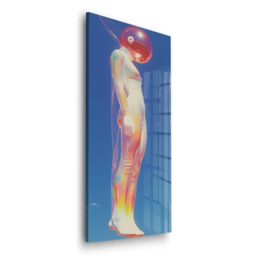 Kosmische Taucherfigur - Acrylglasbild