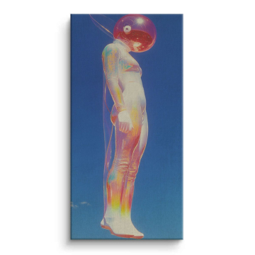 Kosmische Taucherfigur - Leinwandbild