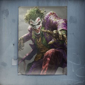 Retrato villano inspirado en Joker - póster