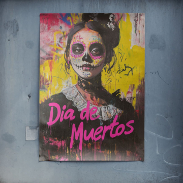 Dia de Muertos Sugar calavera chica - póster