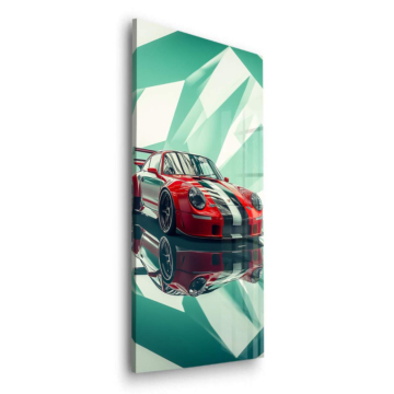 Porsche Inspired Racing Reflections Acrylic Glass Art