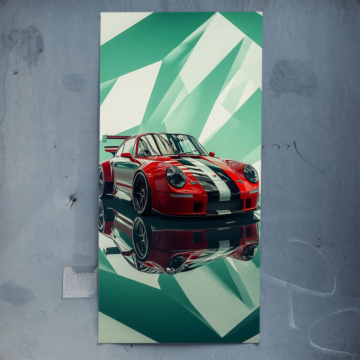 Porsche Rennreflexione - Poster