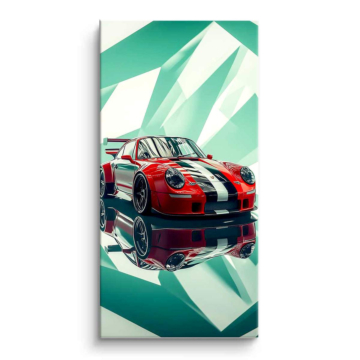 Porsche Inspired Racing Reflections PVC Matt Art