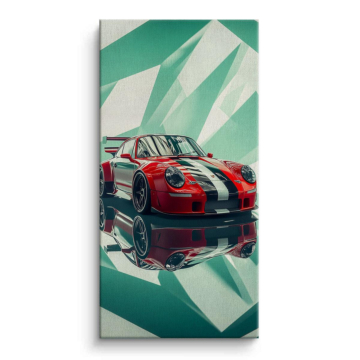 Porsche Inspired Racing Reflections Canvas Art
