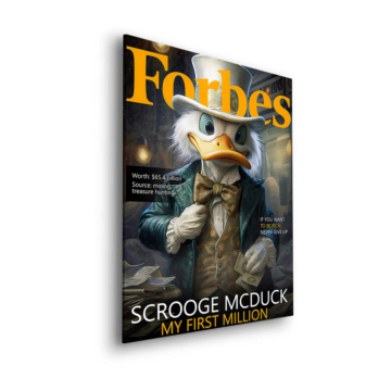 Scrooge McDuck Forbes Inspired Dibond Matt Art