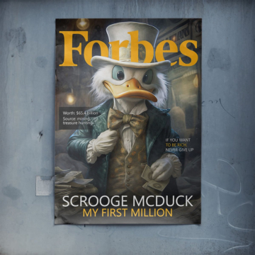 Scrooge McDuck Forbes Inspired Poster Art
