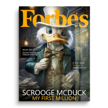 Scrooge McDuck Forbes Inspired PVC Gloss Art