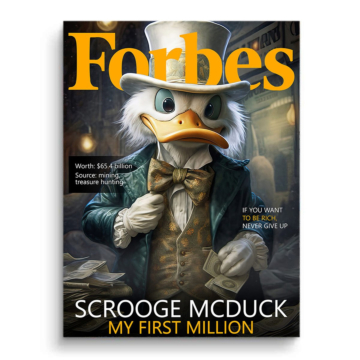 Scrooge McDuck Forbes Inspired PVC Matt Art